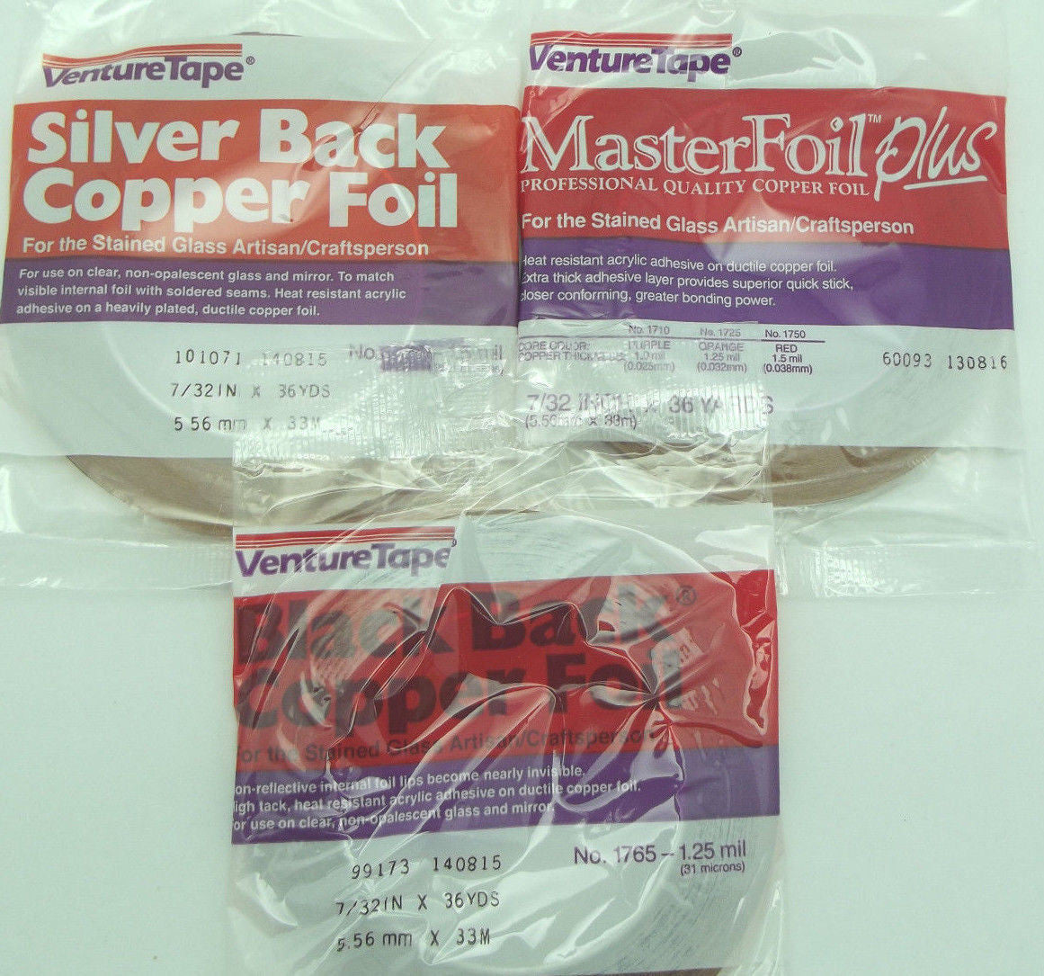7/32 Black Backed Copper Foil - 1.0 Mil
