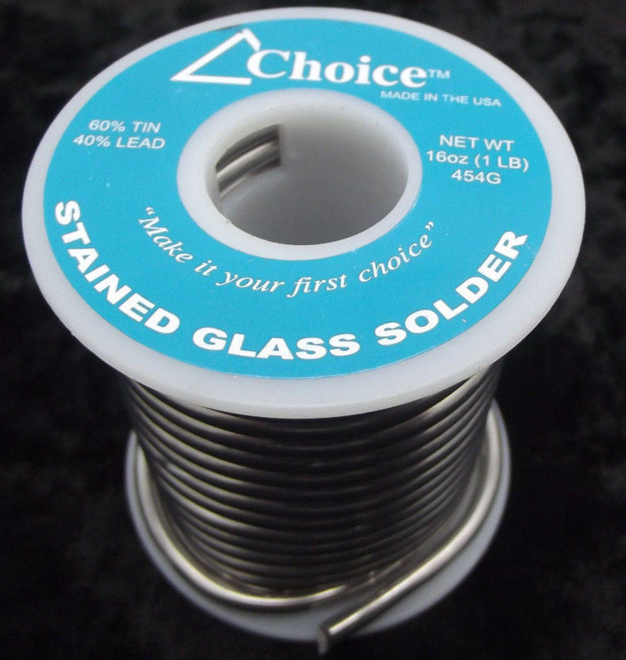 60/40 SOLDER Choice Brand One Pound Spool Stained Glass Supplies Lead –  Rocky Mountain Glass Crafts