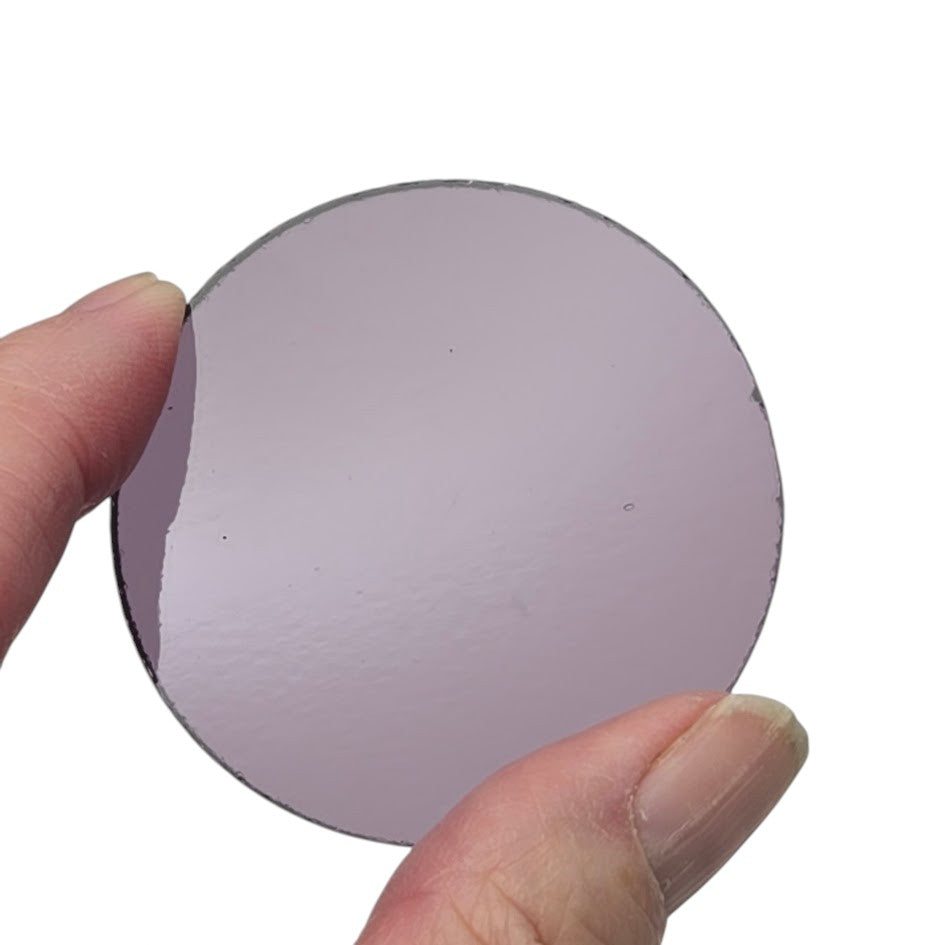 543.2 Grape Transparent ONE 2" Precut 96 COE Glass Circle-
