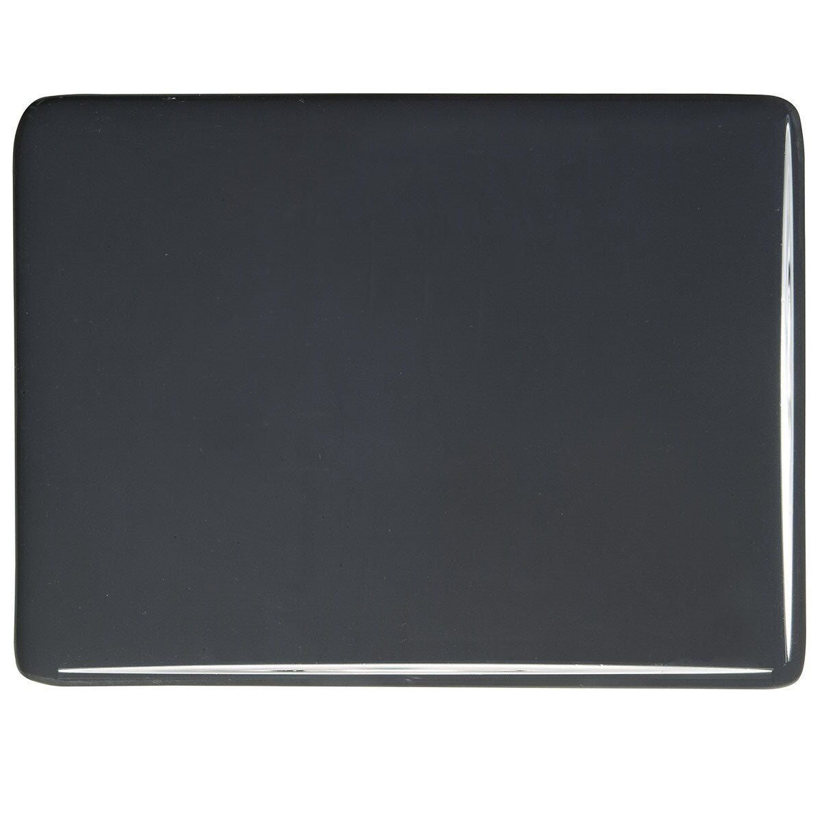 0336 Deep Gray Opal Bullseye 90 COE Glass Sheet 10x10" 90COE-
