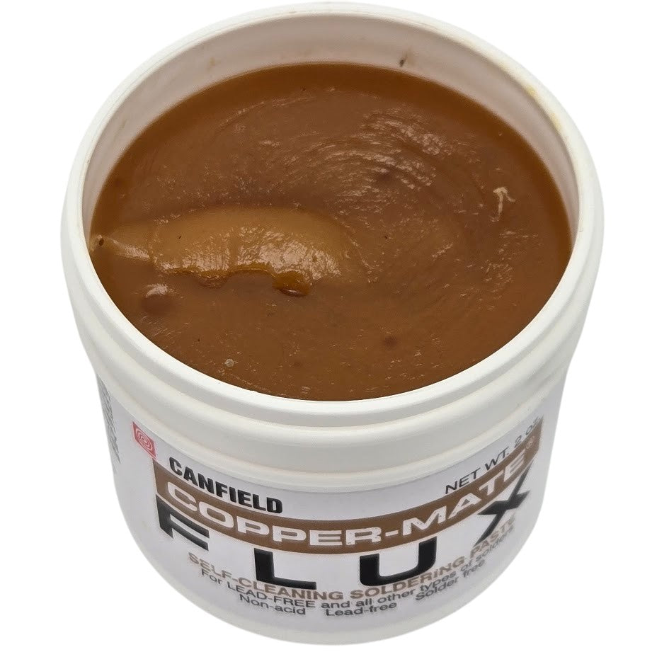 COPPER-MATE PASTE FLUX Canfield Stained Glass Supplies Soldering 2 oz ORMD-