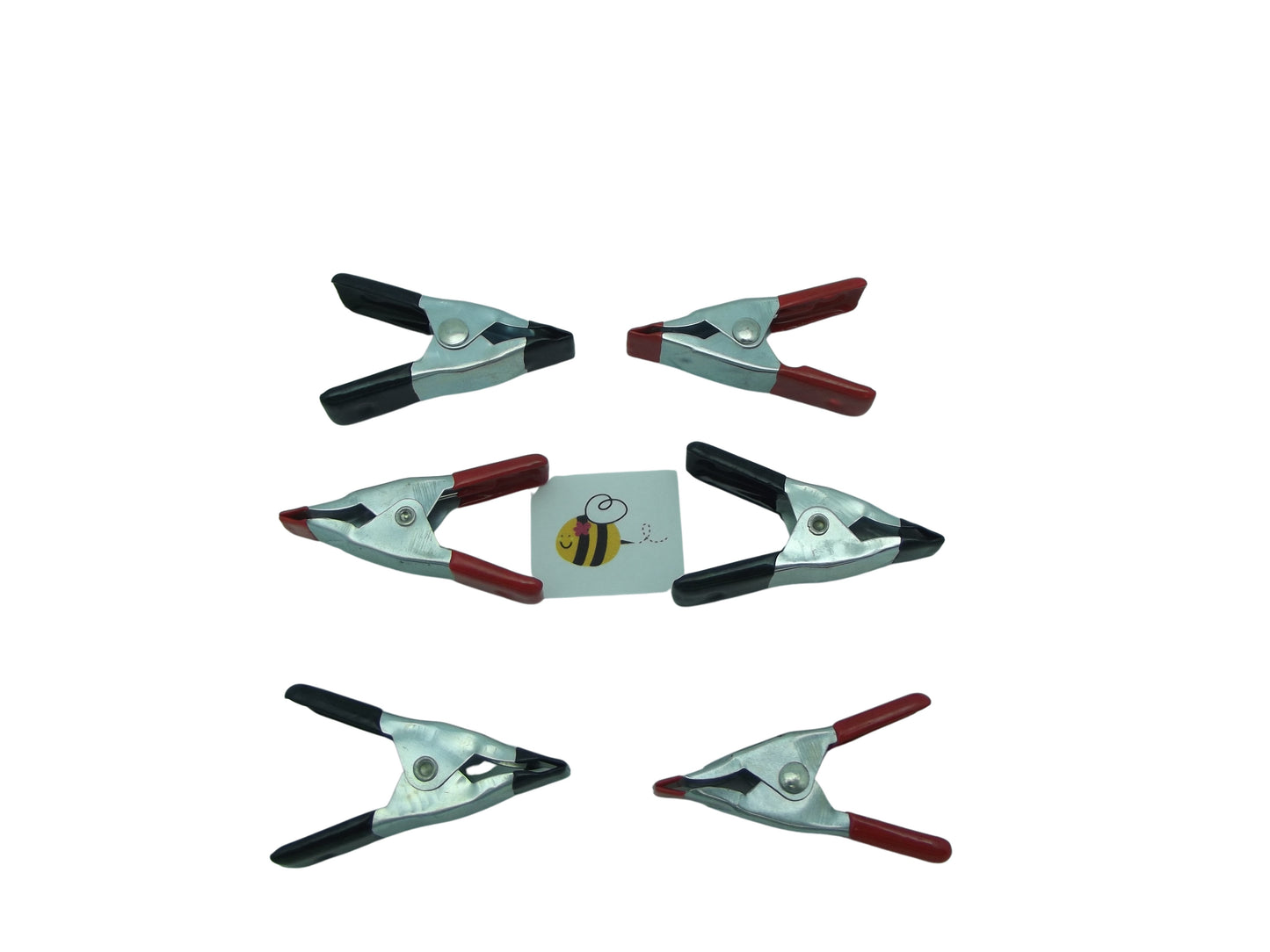 2" BONDING CLIPS Clamps Hold Projects for Gluing SET of Six Spring Loaded Tools-