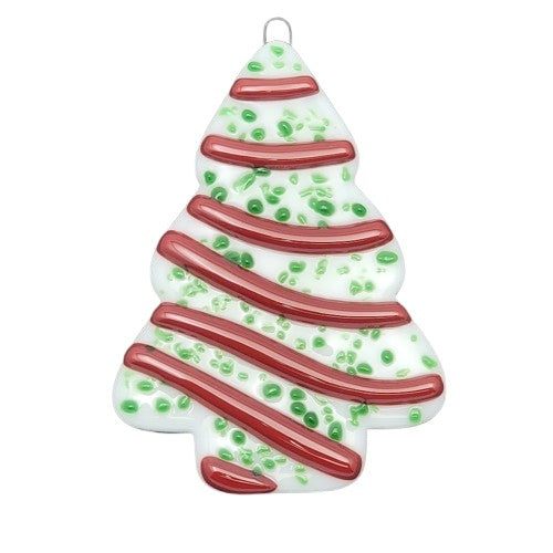 96 COE Christmas Tree Cakes Precut Glass Shapes Clear Or White Fusing Supplies-
