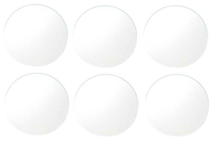 100 Icicle Clear Six 96 COE Glass Circles Choice of 1/2, 3/4, 1, or 1 1/2 inches-