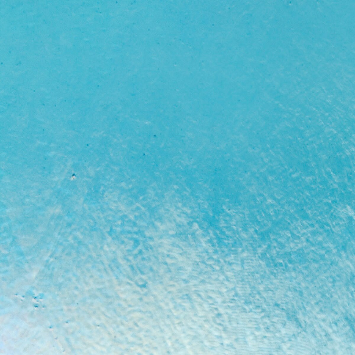 1116 Turquoise Blue Thin Rainbow Iridized Transparent Bullseye 90 COE Glass Sheet 10x10" 90COE-