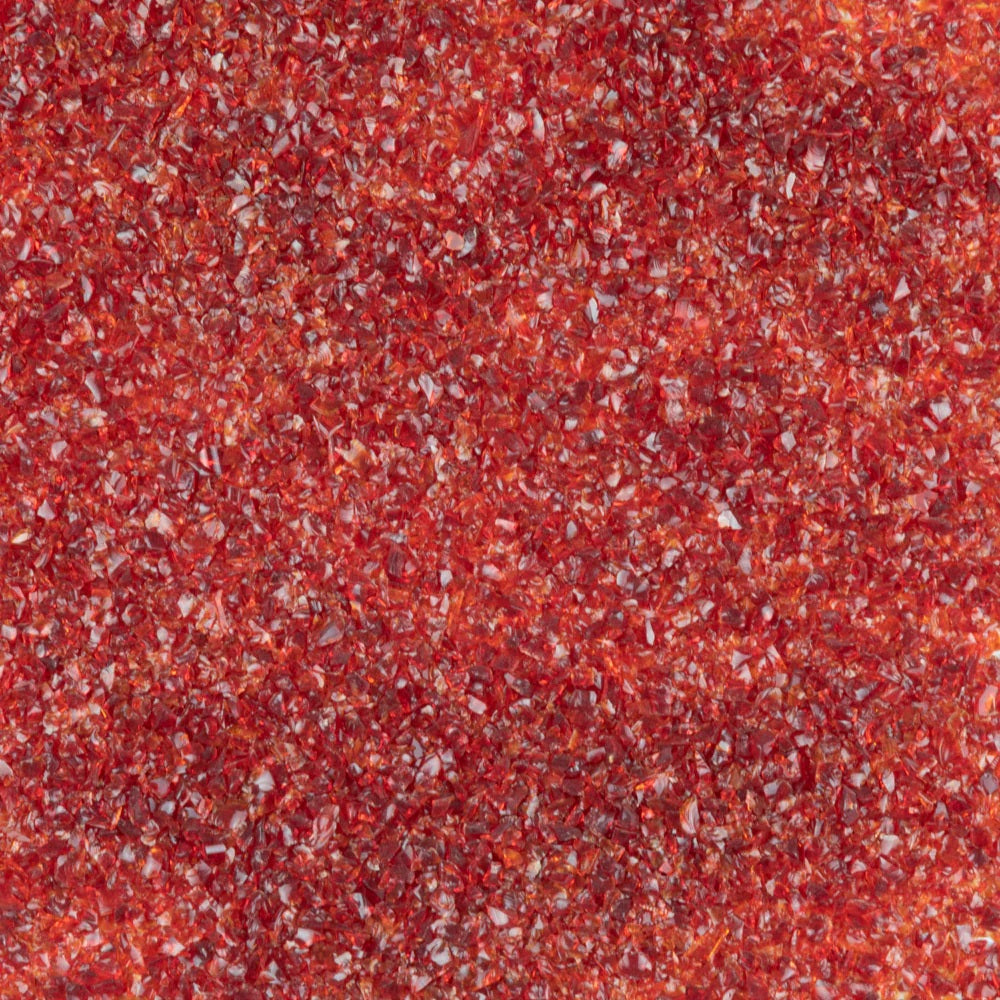 F3 151 96 Cherry Red Transparent MEDIUM 96 COE Frit 8.5 oz Jar-