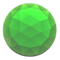 FOUR (4) Beautiful 15mm FACETED JEWELS 14 Color Choices Flat Back Beveled-Model Green
