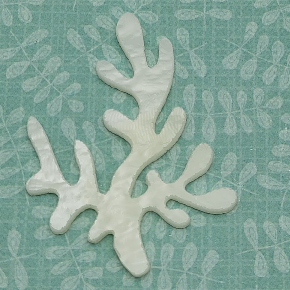 Coral Glass Precut 90 COE Sea Life Series White Amber Mix Shapes for Fusing-
