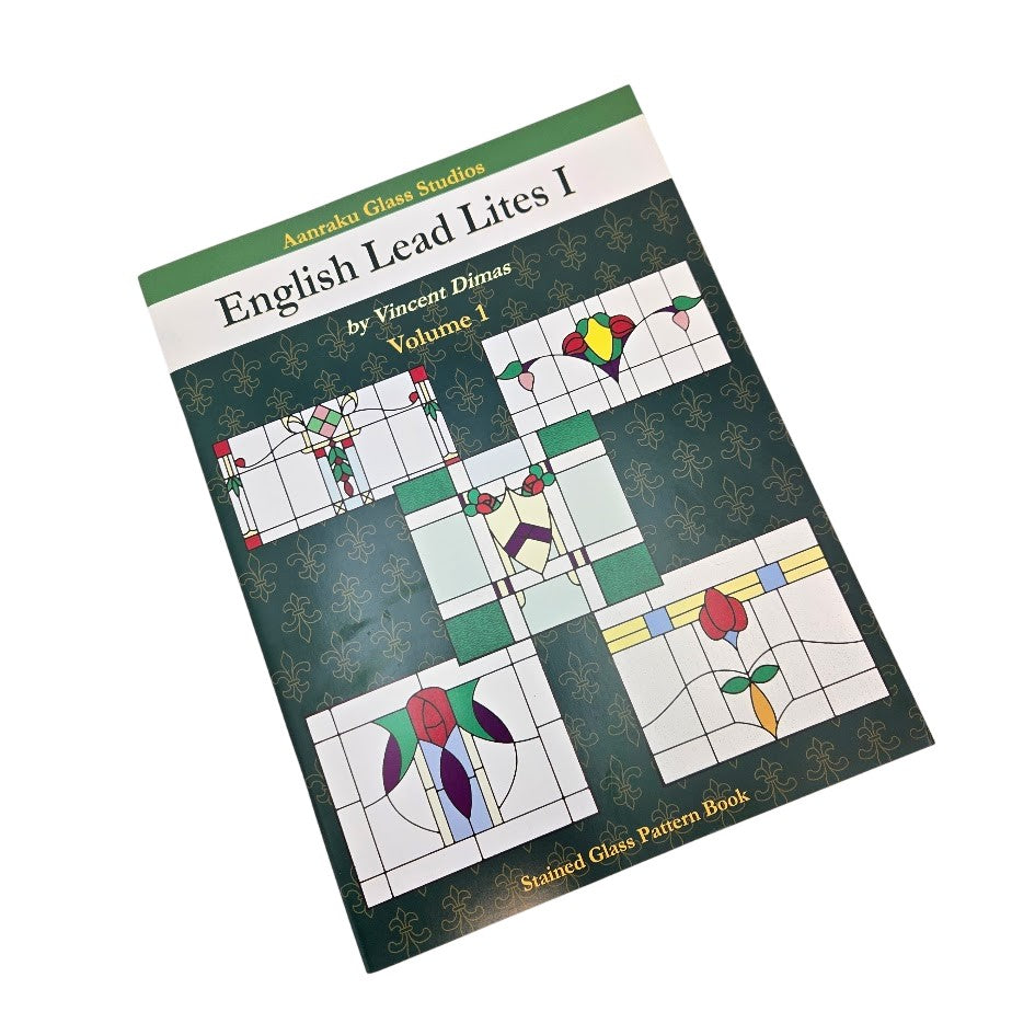 ENGLISH LEAD LITES 1 One Aanraku Stained Glass Pattern Book Flowers Victorian-