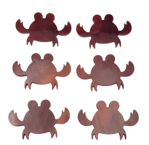 Small Red Crab Glass Precut 96 COE Sea Life Series-