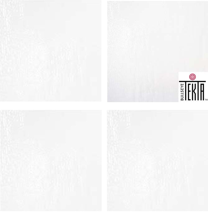 FOUR SHEETS 0113 Tekta 3mm WHITE 12 x 12 inches Fusing Bullseye 90 COE Glass-