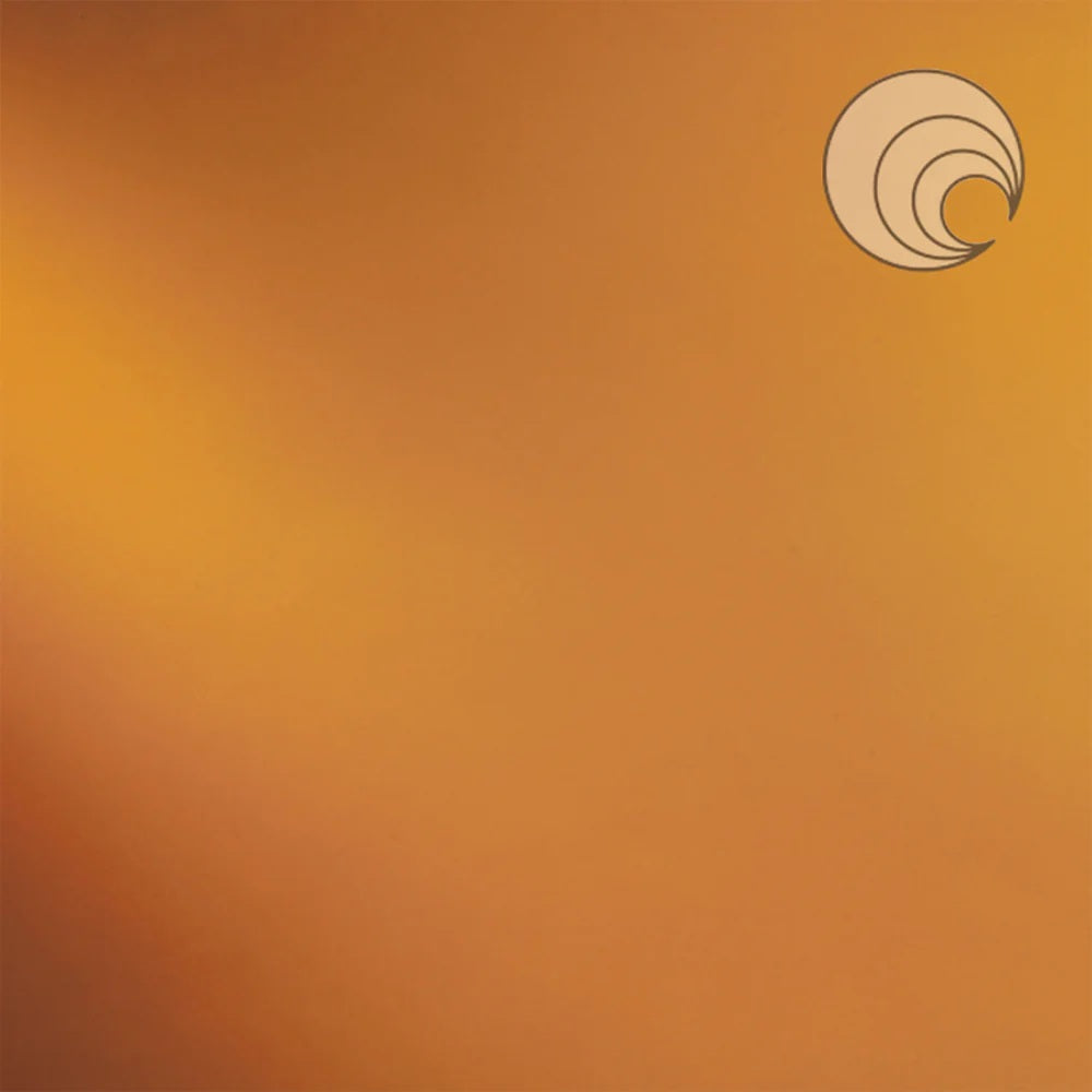110.8 Medium Amber Transparent 12 x 12 Inch Oceanside Compatible 96 COE Sheet Glass-