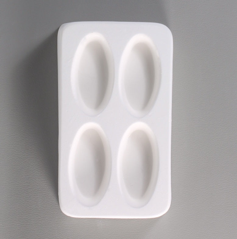 Little Fritters 4 2x1" OVALS Pendant Mold Great for Small Glass Kilns USA MADE 49-