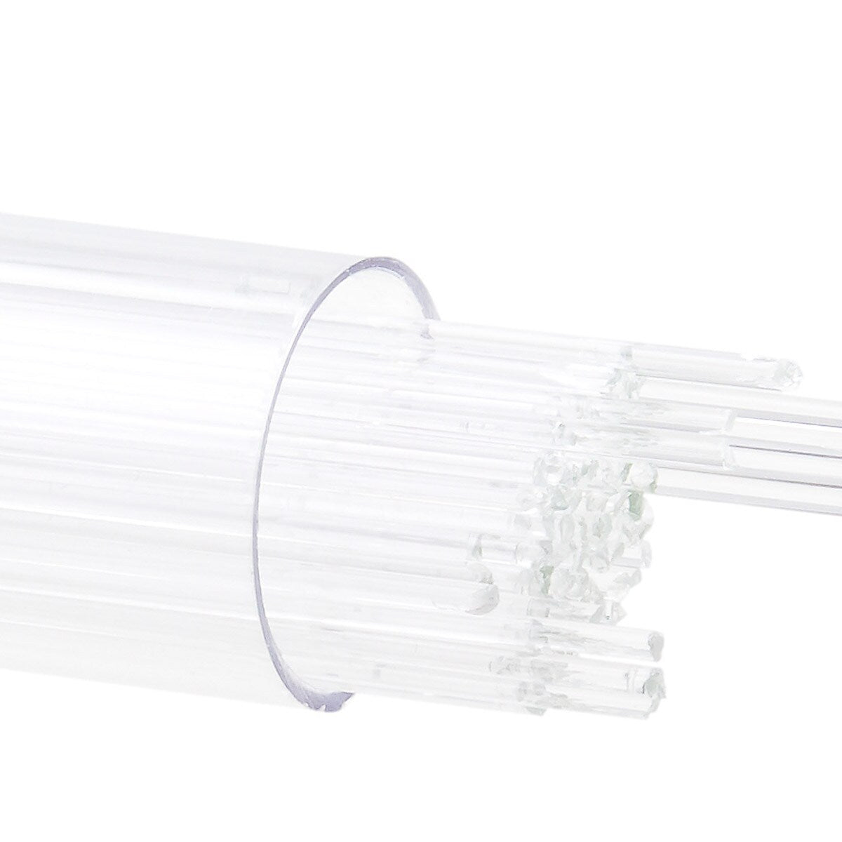 Clear 1101 Full Tube 6.5 oz BULLSEYE Glass Stringer 1mm 90 COE Fusing Lampwork-
