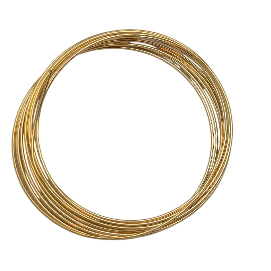 22ga Dead Soft Round 12Kt Gold-Filled Five Feet Wrapping Wire Made in the US-
