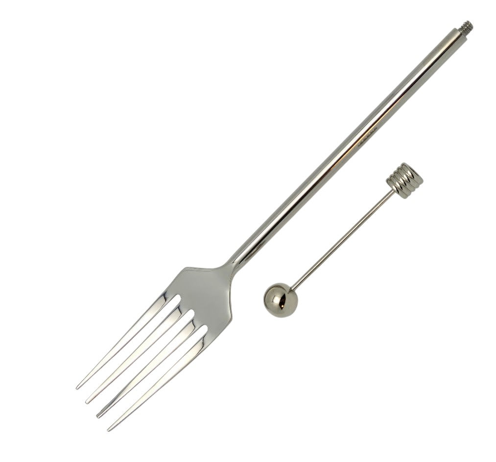 Quality Beadable SERVING FORK 13" Stainless Steel Blank Finding Add Beads-