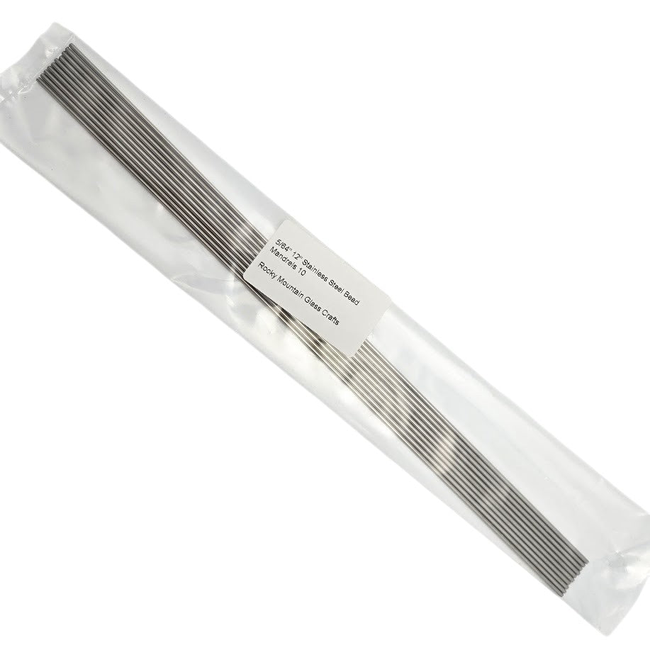 5/64" Ten 12" Bead Mandrels Stainless Steel Lampworking-