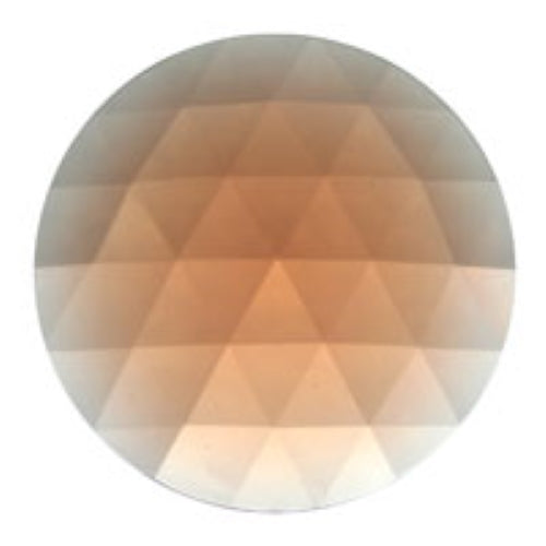 Peach 25mm FACETED JEWEL 1" German-Made Stained Glass Focal Bevel-