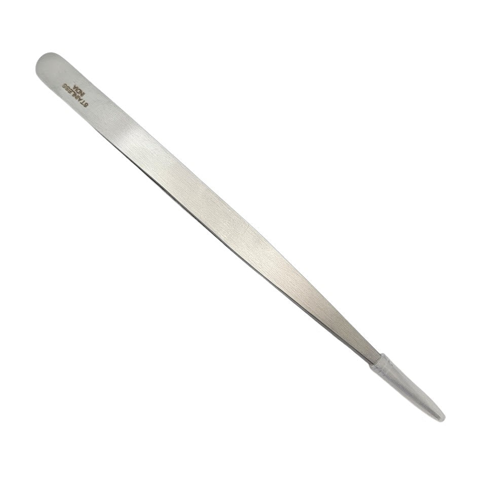 7" Stainless Steel Straight Tip Tweezers Tweezer-