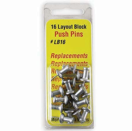 Replacement Pins #4 Size 16 Pieces for Morton Layout Blocks LB16-