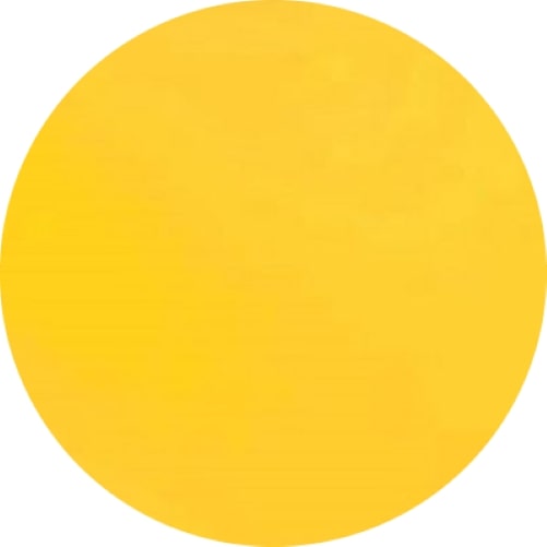 161 Yellow Transparent ONE 2 inch 96 COE Glass Circle Fusing Supplies-