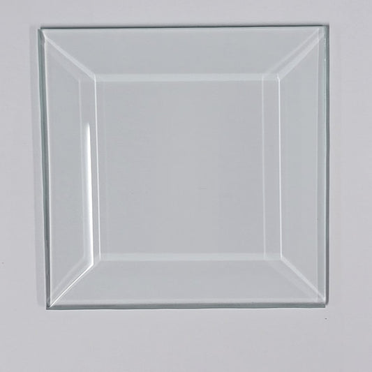 3x3 inch Beveled Top Flat Back Bevels Stained Glass Supplies Clear-