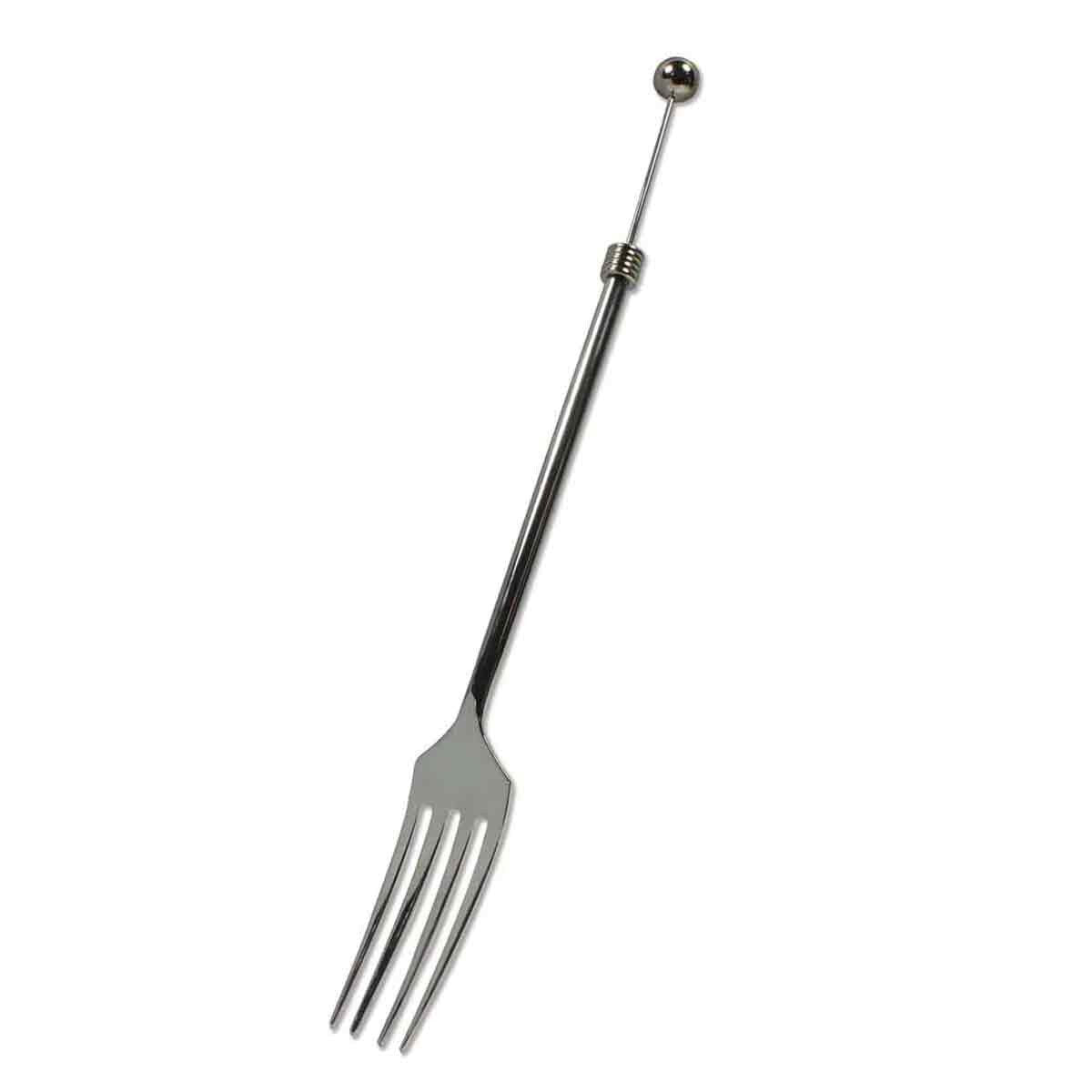 Quality Beadable SERVING FORK 13" Stainless Steel Blank Finding Add Beads-