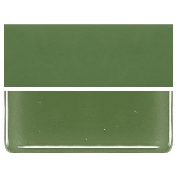 0212 Olive Green Opalescent Bullseye 90 COE Glass Sheet 10x10" 90COE Fusible-