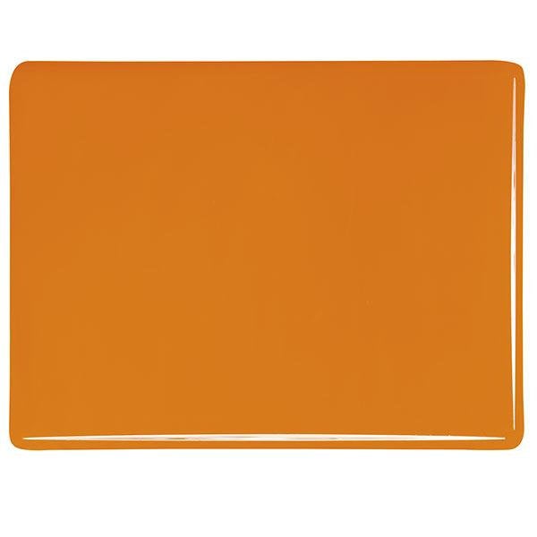 0025 Tangerine Opal Bullseye Fusing Glass Sheet 5x5 inch 90 COE-