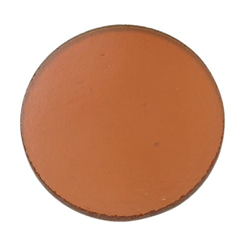 110.8 Six 96 COE Medium Amber Transparent Glass Circles Choice 1/2, 3/4, 1, 1 1/2 inches Fusing Supplies-