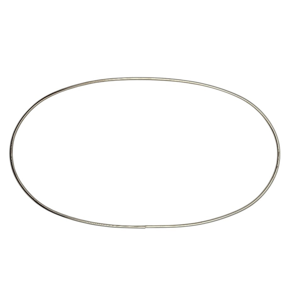 OVAL Metal Suncatcher Stained Glass Panel FRAME 6x11 inches Supplies Nickle Plated-