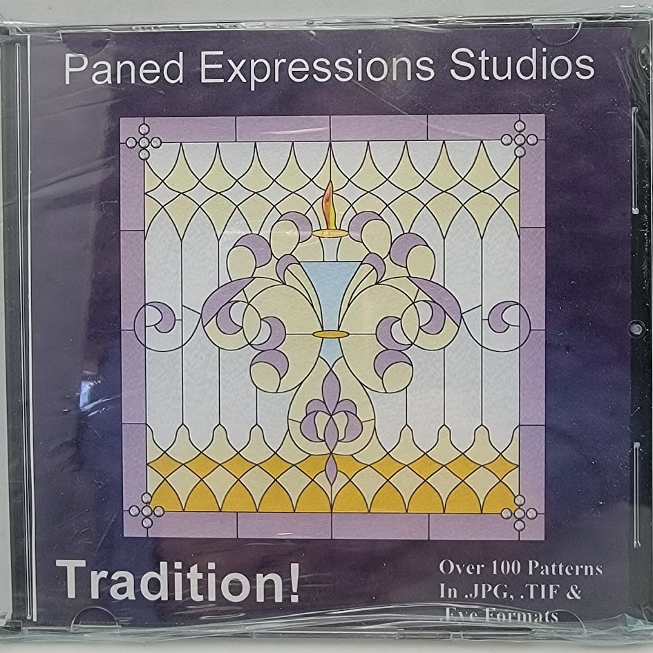 TRADITION! Paned Expressions 120 Pattern Book on CD Print at Home-