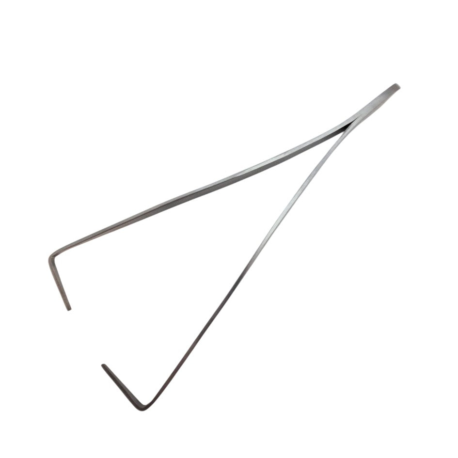 Glass Piercing Tweezer 6" Peter's Tweezers Stainless Steel Pointed Bent Tips Fish Eye-
