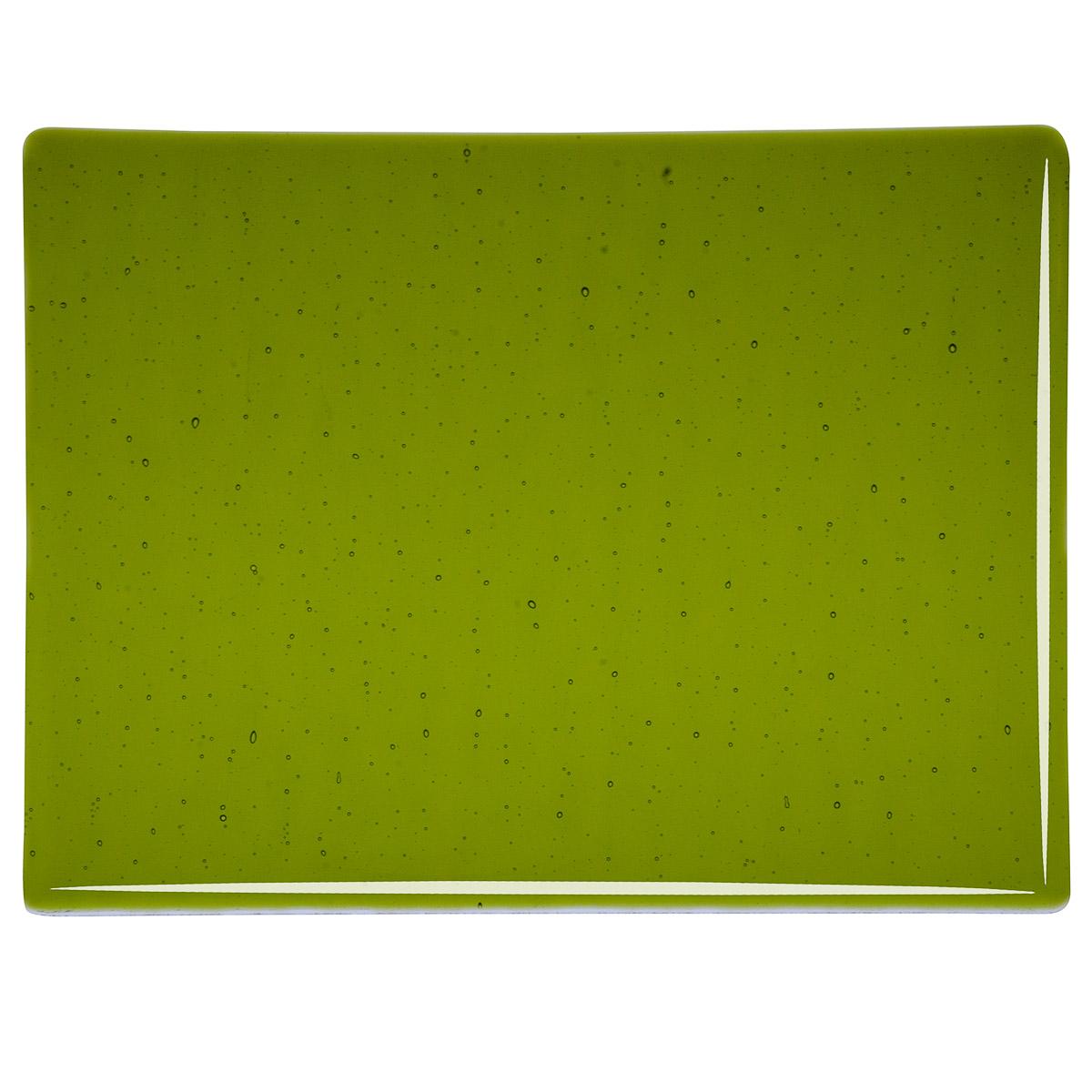 1226 Lily Pad Green Transparent Bullseye 90 COE Glass Sheet 10x10" 90COE Fusible-