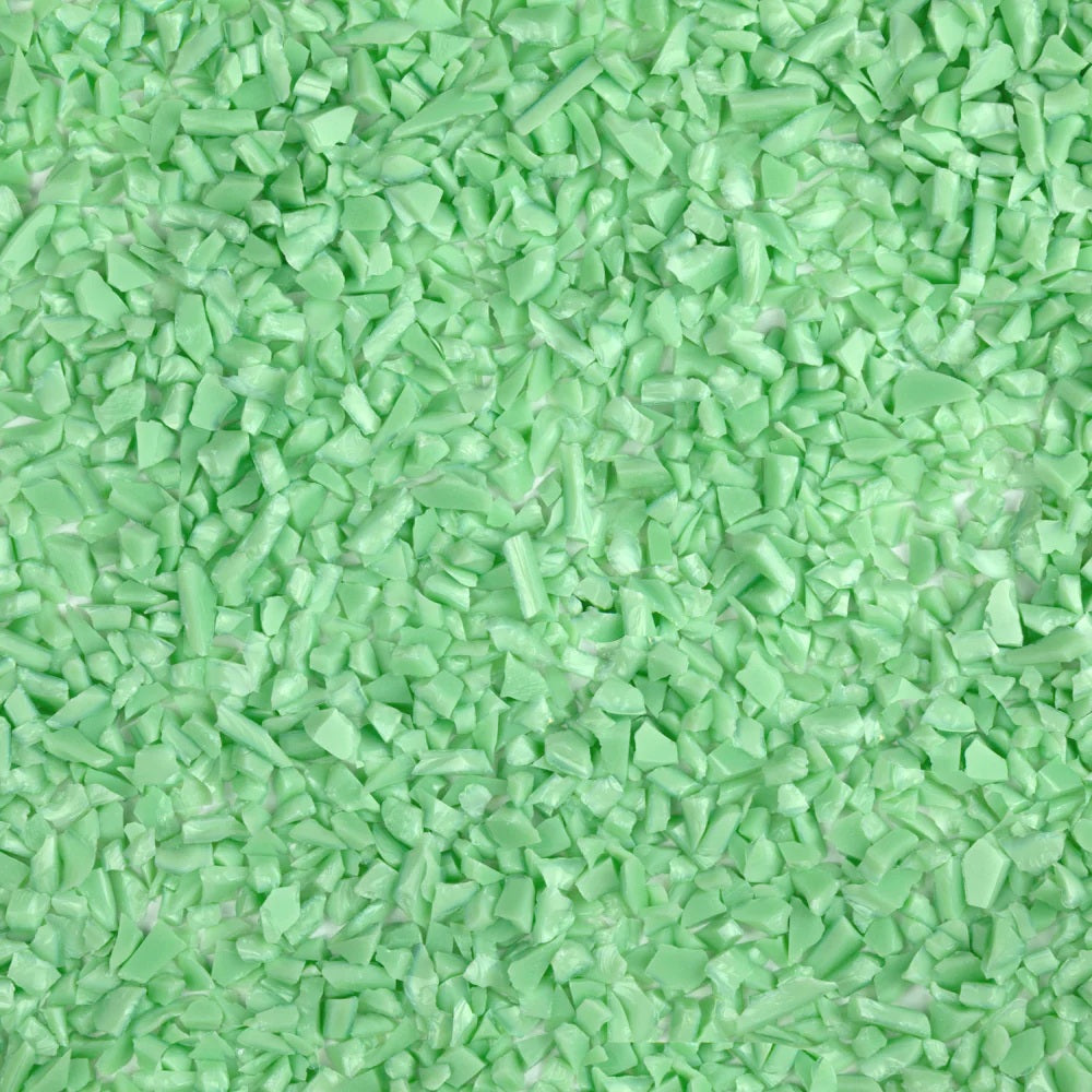 F5 2222 Pastel Green Opal COARSE 96 COE Frit 8.5 oz Jar-
