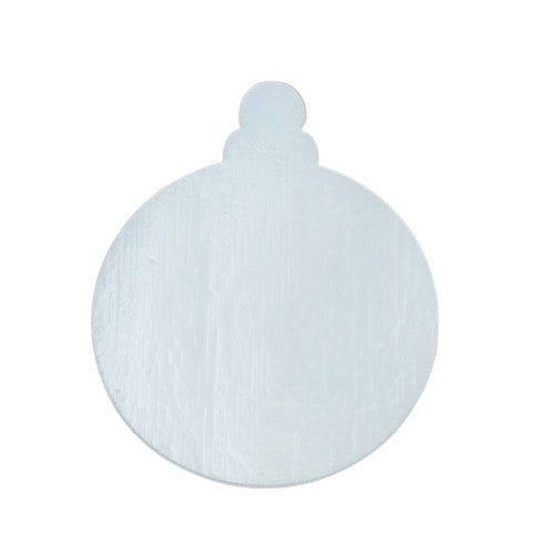 White One LARGE 90 COE Precut Glass Ornament Blanks Fusing Supplies 90COE-