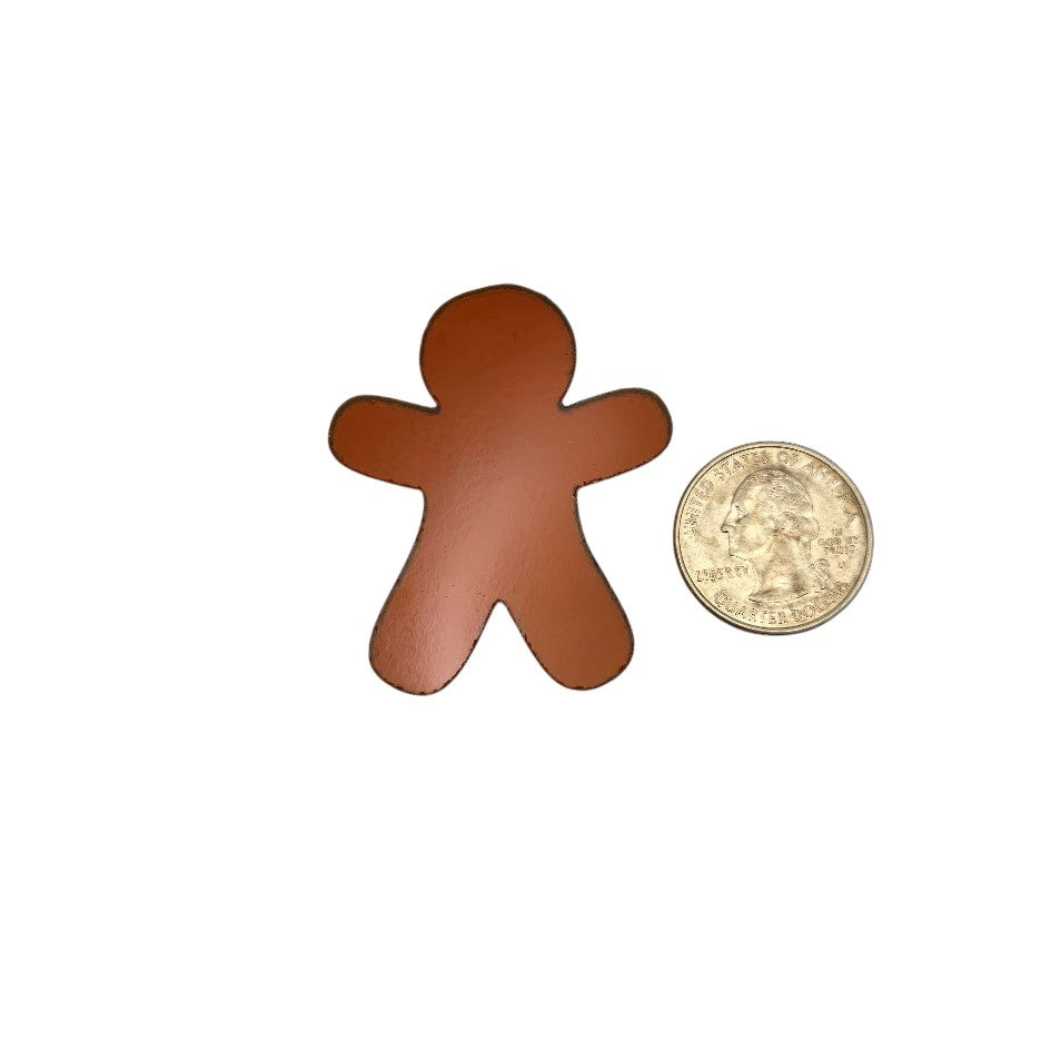 Gingerbread People Man 96 COE Choice of Size Glass Precut Shape Christmas 96COE-Size Medium (One)