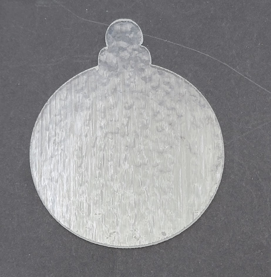 Clear One Large 90 COE Precut Glass Ornament Blanks Fusing Supplies 90COE-