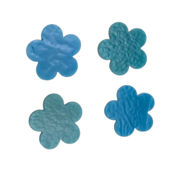 Three Pieces HAPPY FLOWER One 90 COE Glass Precut Designs Fusing Choice of Color and Size-