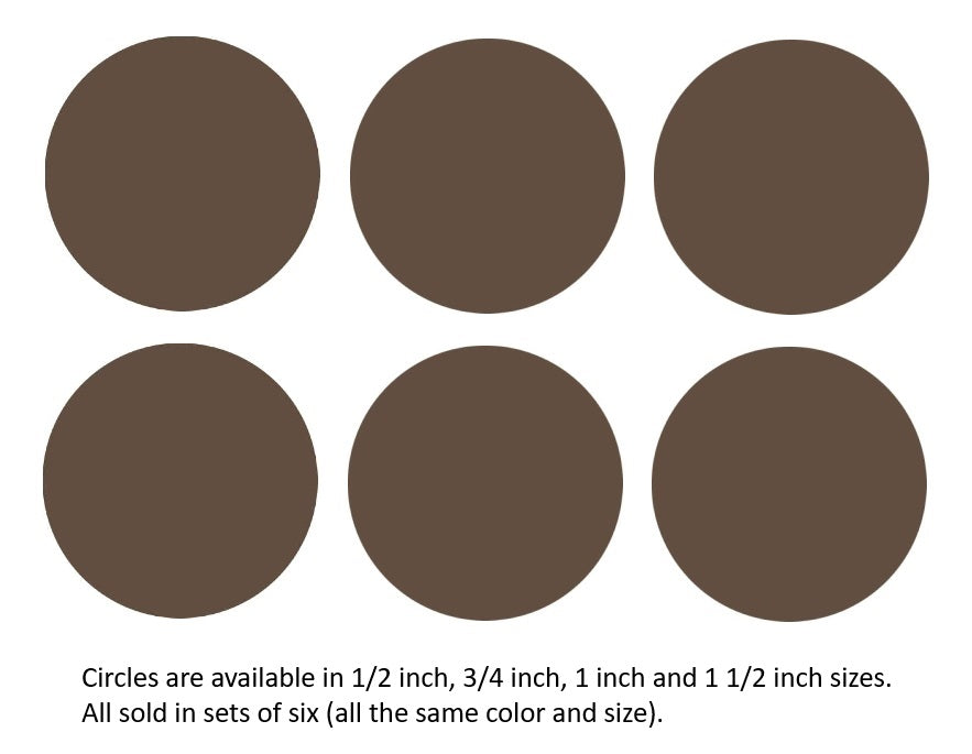 211.76 Chocolate Opal Six 96 COE Glass Circles Precut Choice 1/2, 3/4, 1, 1 1/2 inches Fusing Supplies-