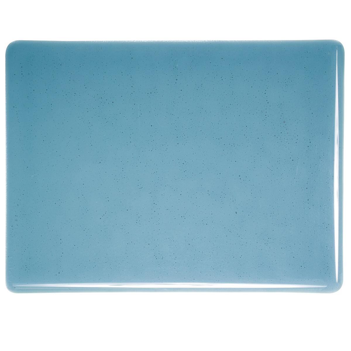 1406 Steel Blue Transparent Bullseye 90 COE Glass Sheet 10x10" 90COE Fusible-