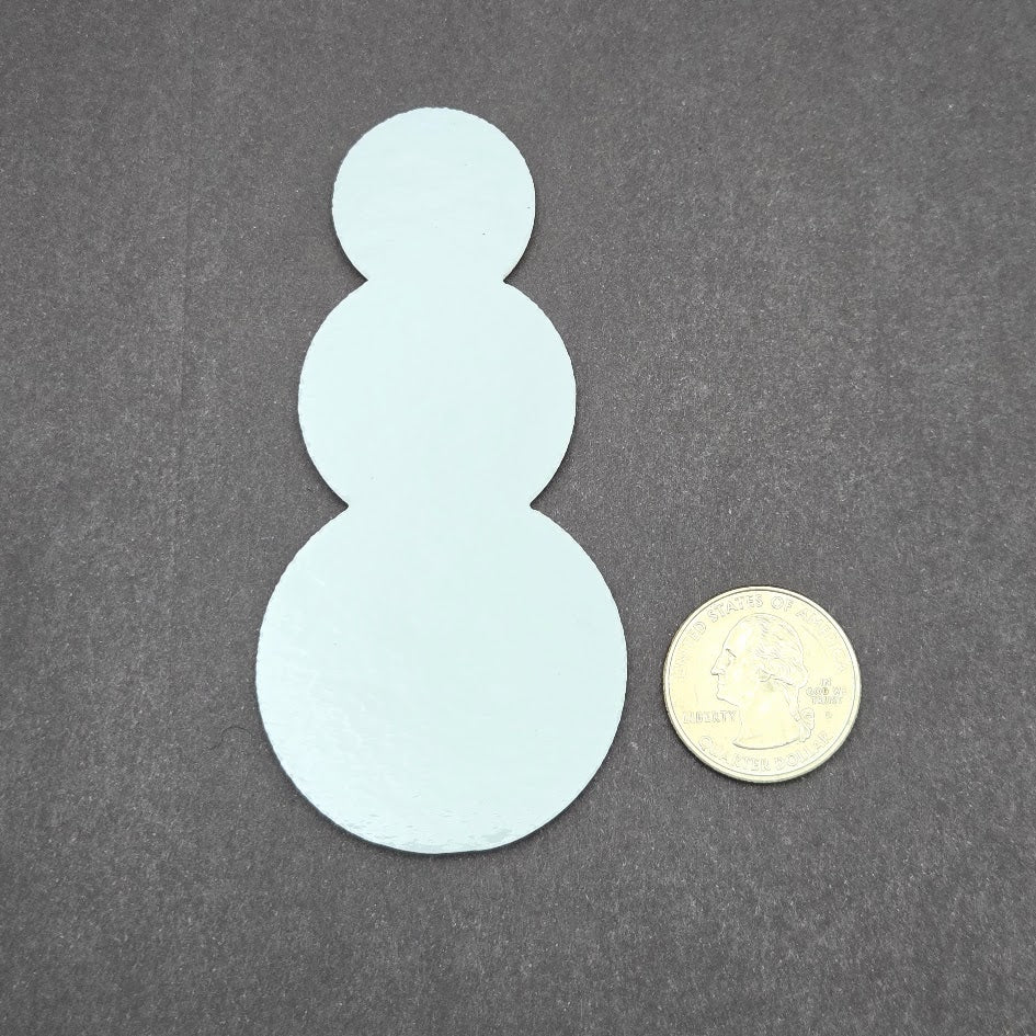 Snowman 96 COE Precut Glass Shapes Fusing Supplies Winter Christmas Holiday 96COE-Size Large One Piece