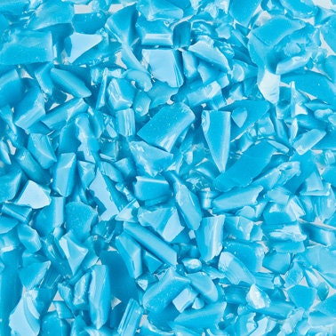 F5 2334 96 Turquoise Blue Opal COARSE 96 COE Frit 8.5 oz Jar-