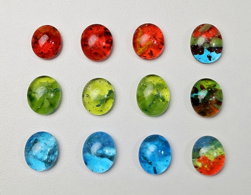 Little Fritters 12 MINI OVALS Pendant Earring Mold Great for Small Glass Kilns-