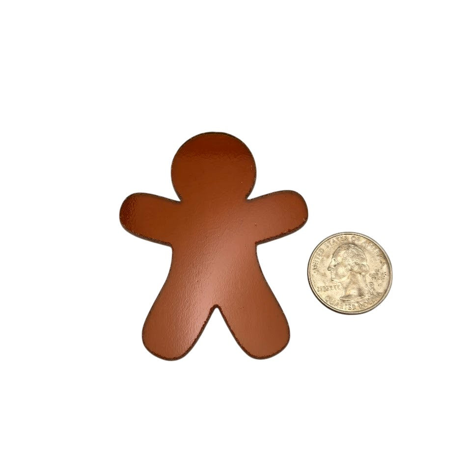 Gingerbread People Man 96 COE Choice of Size Glass Precut Shape Christmas 96COE-Size Large (One)
