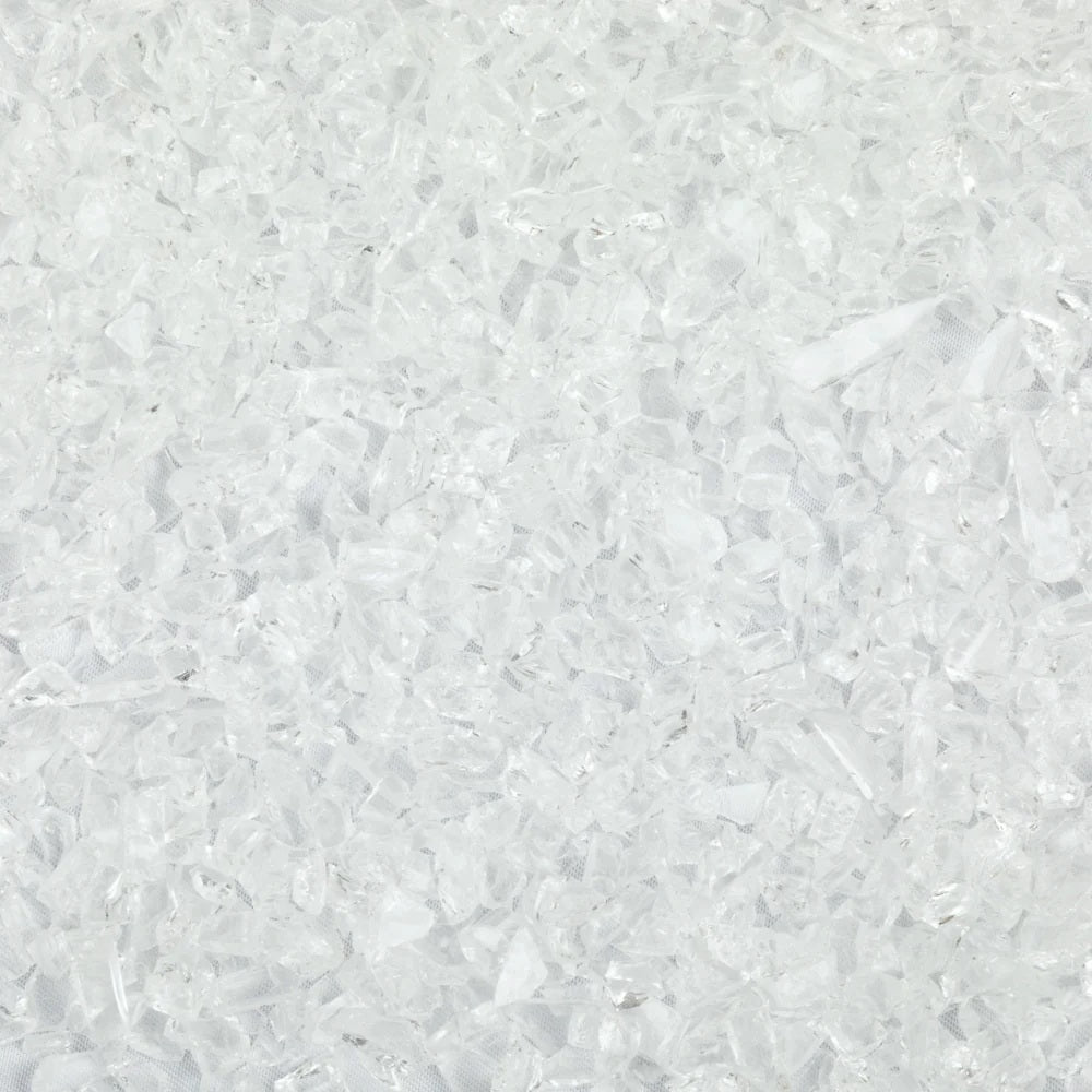 F5 00 96 Clear Transparent COARSE 96 COE Frit 8.5 oz Jar-