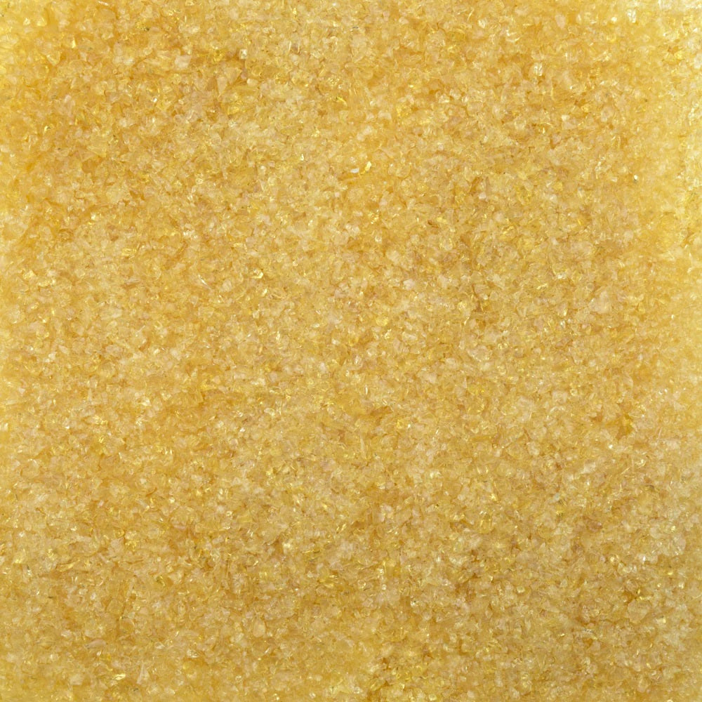 F3 1102 96 Pale Amber Transparent MEDIUM 96 COE Frit 8.5 oz Jar-