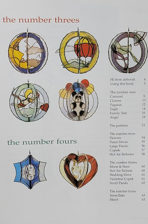 Customer Favorite Stained GLASS WHIRLS POTPOURRI Pattern Book Sculpture-