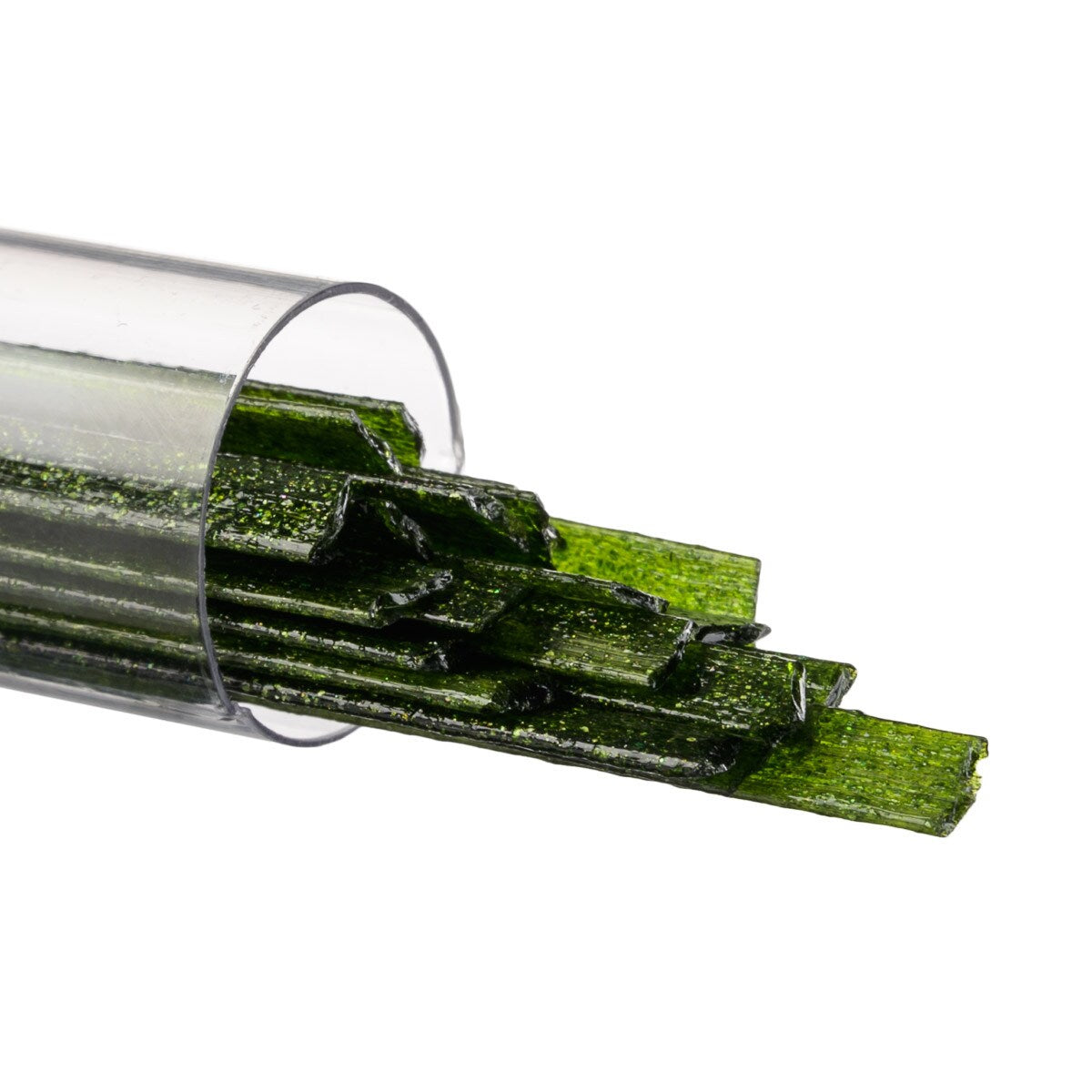Lt Aventurine Green Opal Full Tube 5 oz BULLSEYE Glass Ribbon Noodle 90 COE Fusing-