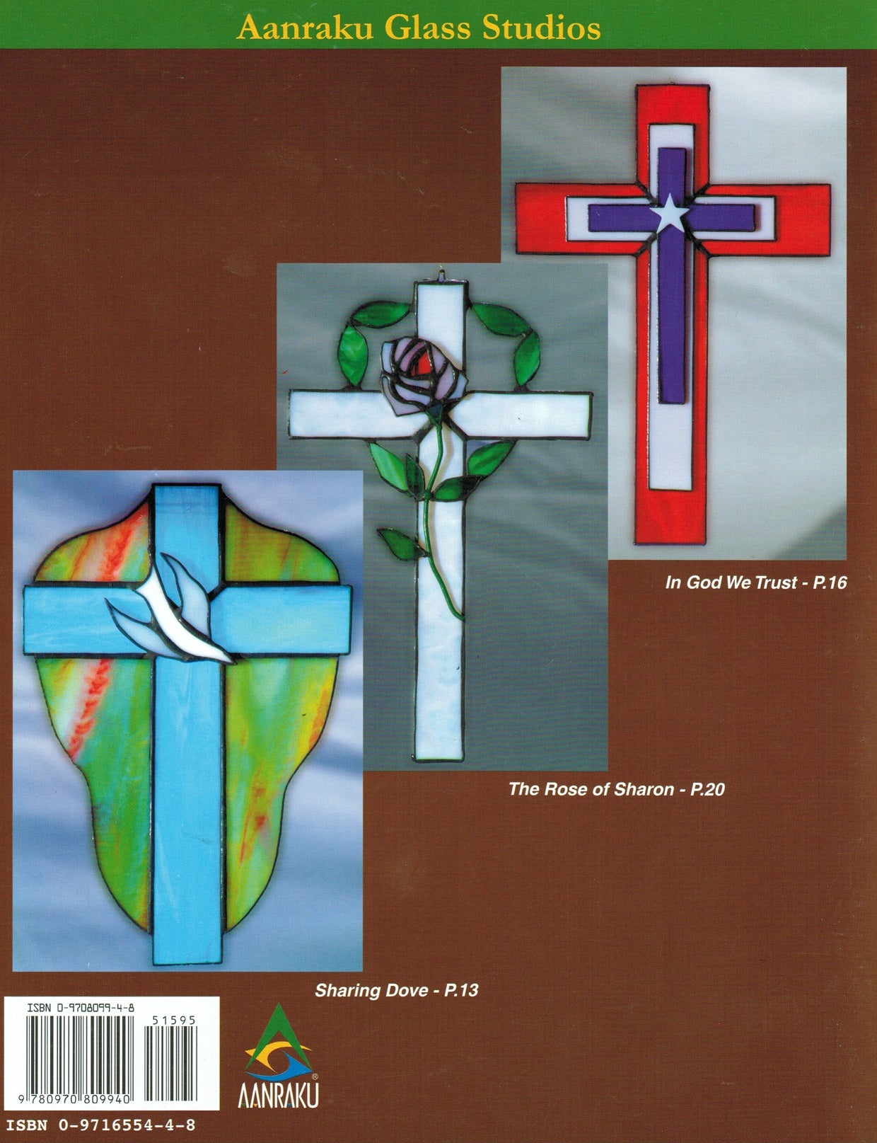 Great Gifts SHARE CROSSES PATTERN BOOK Christian Religious Stained Glass Fusing-